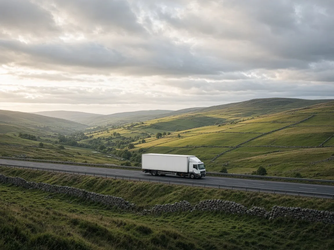 Removal van ready for a long trip, long distance removals in Bradford